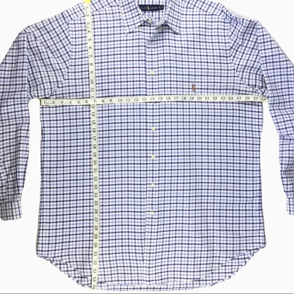 𝅺Ralph Lauren Cotton Button Down Long Sleeve Plaid. Sz XLT - Picture 5 of 5